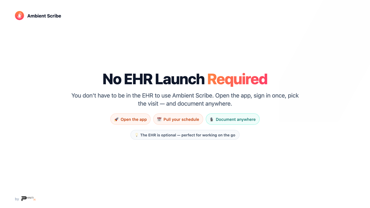 No EHR Login Needed tutorial